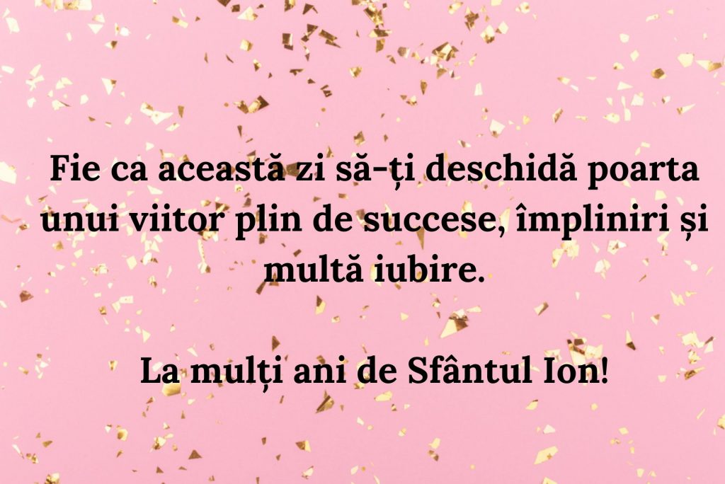 Urări și mesaje de La Mulți Ani de Sfântul Ion
