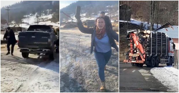 Activiști de mediu atacați și amenințați de proprietara unui gater din județul Suceava: „Îți crăp capul!”