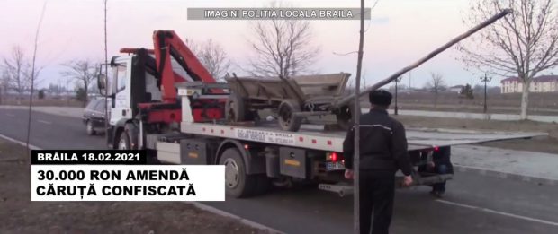 VIDEO | Primăria din Brăila a început să confiște mașinile și căruțele celor care aruncă gunoiul pe domeniul public. „Bonus”: le dă și amendă!