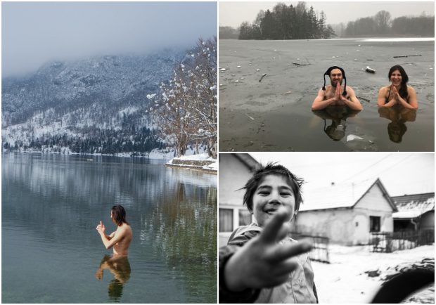 VIDEO | Zeci de nemți se scufundă în apa rece ca gheața, ca să încălzească o casă de copii din România, în această iarnă