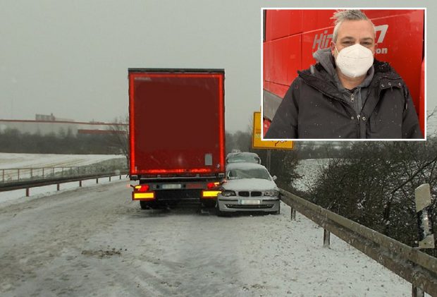Șoferul de TIR erou care a oprit un BMW cu camionul a povestit ce a văzut în autoturismul care venea pe contrasens direct spre el, în Germania