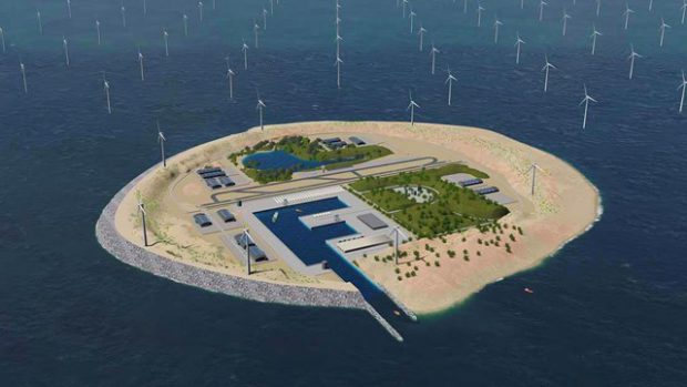 Danemarca va construi cel mai mare hub energetic eolian situat pe o insulă artificială. În 2050 vrea să oprească producția de petrol și gaze