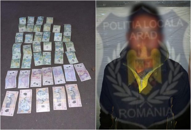 Primăria din Arad a primit cei 113 lei confiscați de polițiștii locali de la un cerșetor: „Suma va ajunge în bugetul orașului”