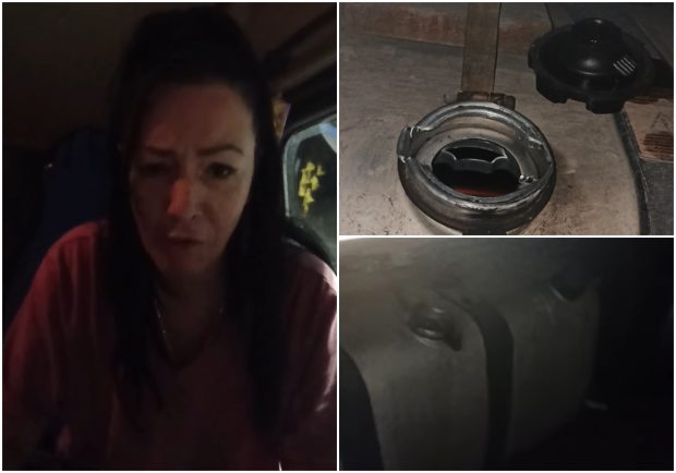 VIDEO | Șoferiță română de TIR, foc și pară după ce un un coleg cu Scania de Dâmbovița a lăsat-o fără motorină, într-o parcare din Europa: „Ți-o fo frică de-o femeie?!”
