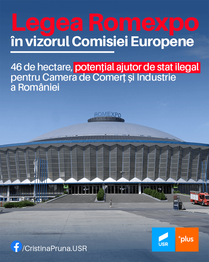 Cristina Prună: Comisia Europeană verifică modul în care Camera de Comerț a primit în concesiune terenurile de la Romexpo
