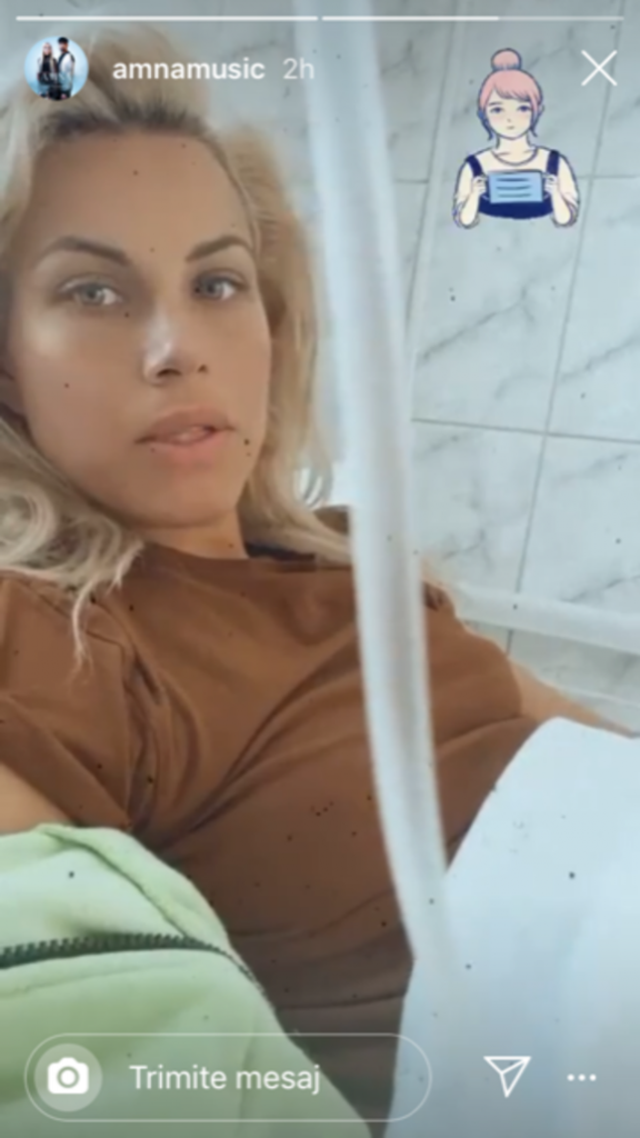 Amna, fostă concurentă de la „Survivor România” 2021, infectată cu COVID-19. Mesajul artistei de pe patul de spital