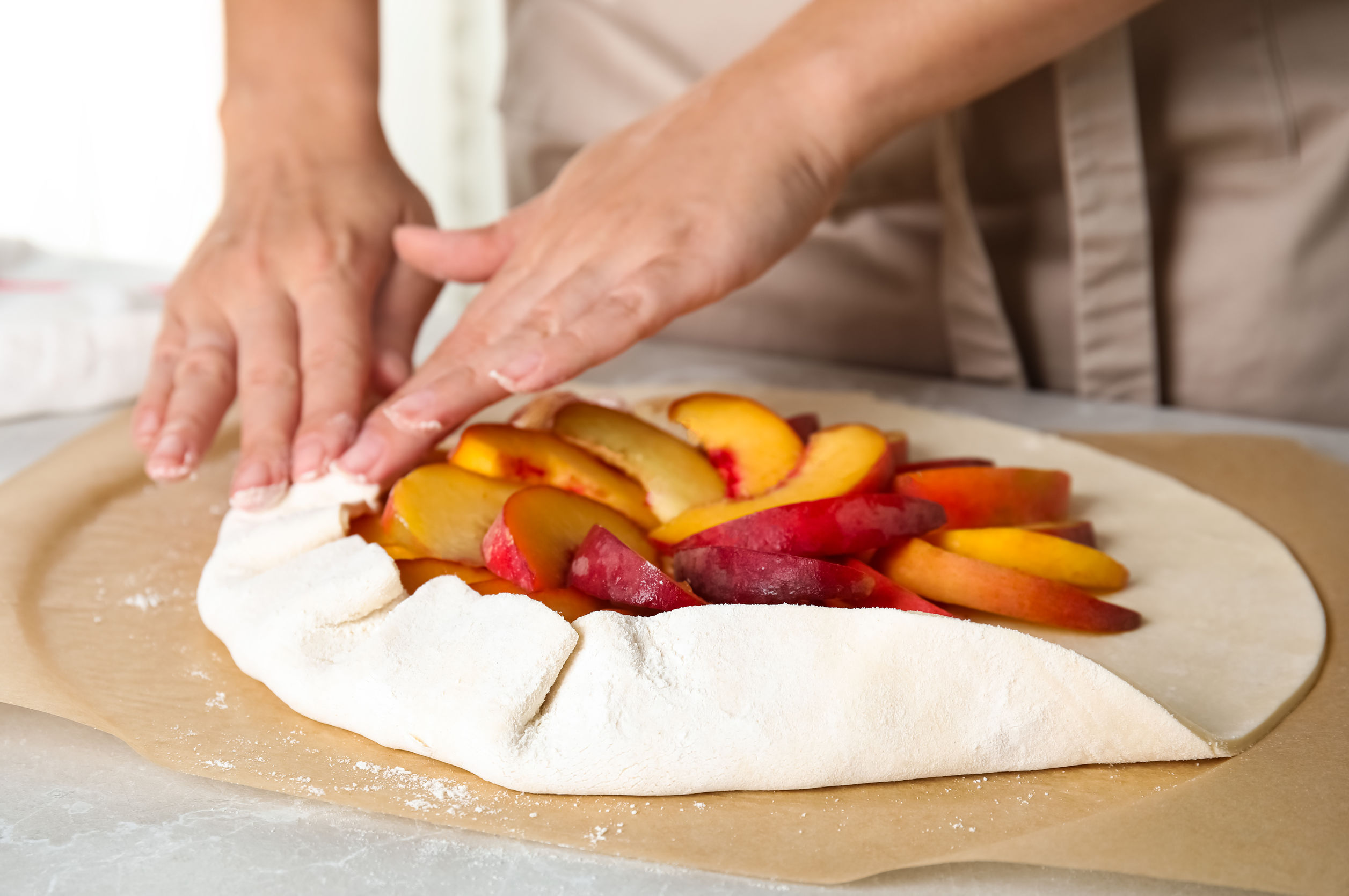 Tarta cu nectarine