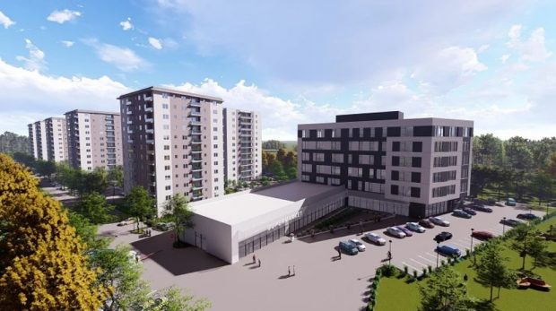 În cadrul ansamblului Dimri Residence va fi finalizată o clădire mixtă, de retail și birouri, în vara lui 2021 (PUBLICITATE)