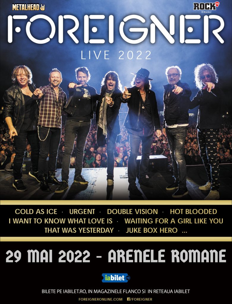 Supergrupul american de rock „Foreigner”, concert la București în aer liber. Când va avea loc