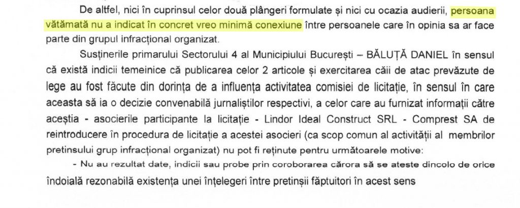 DIICOT recunoaște că primarul Băluță „nu a indicat în concret vreo minimă conexiune” împotriva ziariștilor și a clasat dosarul