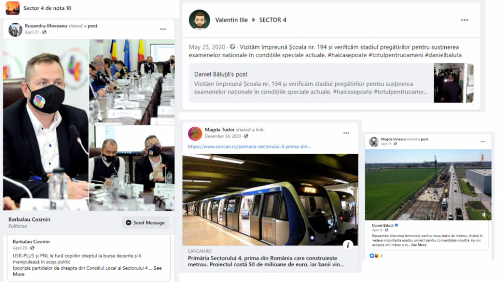 Trolii postează articole de laudă la adresa primarului Băluță. Foto: Buletin de București