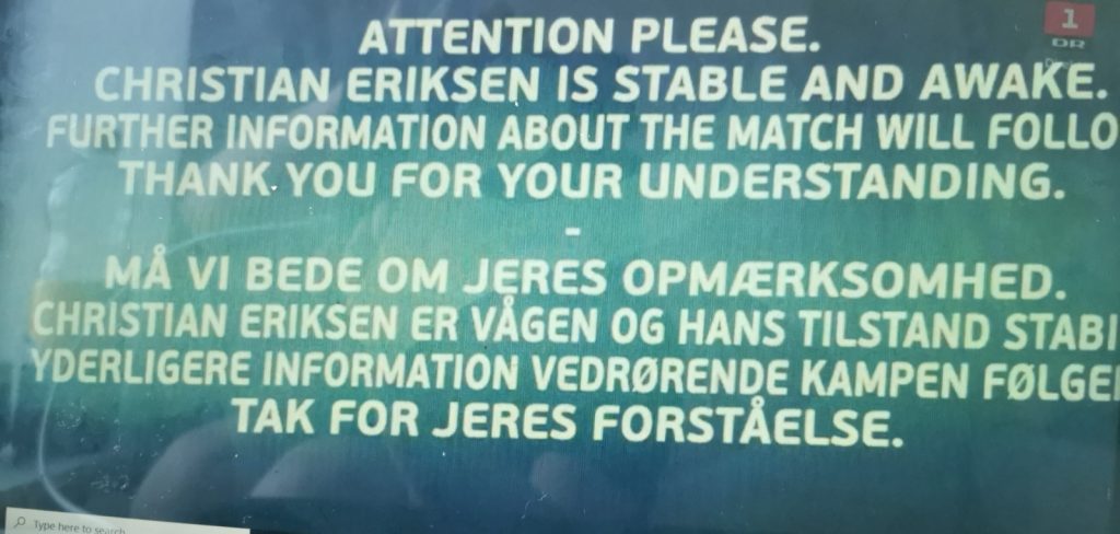 Danezul Christian Eriksen, resuscitat pe teren la meciul cu Finlanda de la EURO. UEFA anunță că a fost stabilizat!