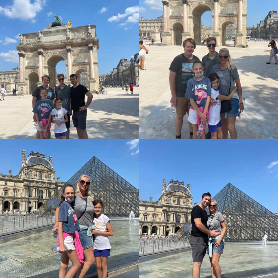 Catrinel Sandu și soțul ei, vacanță la Paris alături de cei patru copii. Băieții lui Steve i-au însoțit