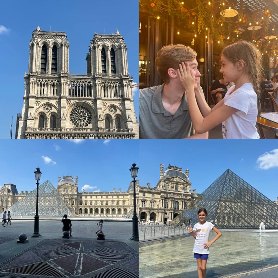 Catrinel Sandu și soțul ei, vacanță la Paris alături de cei patru copii. Băieții lui Steve i-au însoțit