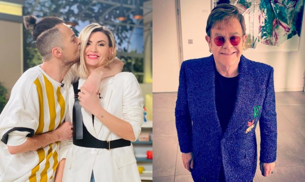 Imagine Stire Anamaria Ionescu și Tudor de la Fly Project, în același restaurant cu Elton John. Cum l-au filmat pe cântăreț | 2review.ro