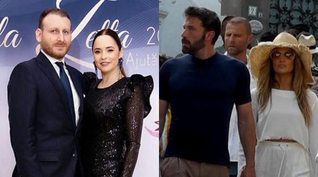 Andreea Marin și iubitul, surprinși alături de Jennifer Lopez și Ben Affleck pe străzile din Capri