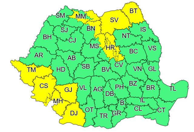 Codul de caniculă a fost prelungit. De luni, vin și ploile în mare parte a țării
