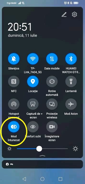 Dark Mode pe Android
