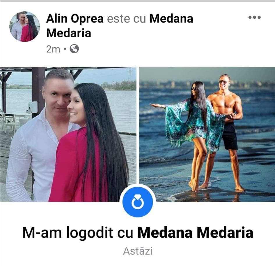 Alin Oprea și iubita lui s-au logodit, după doi ani de relație. „Am surprins-o cu 1.500 de trandafiri”