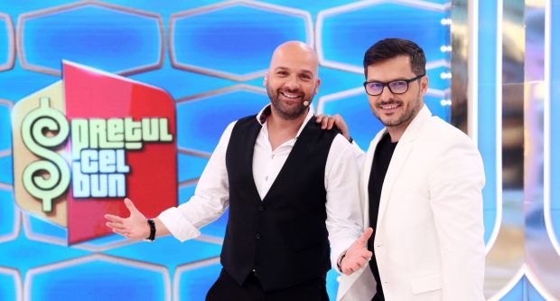 Liviu Vârciu și Andrei Ștefănescu au început filmările  pentru quiz show-ul „Prețul cel bun”