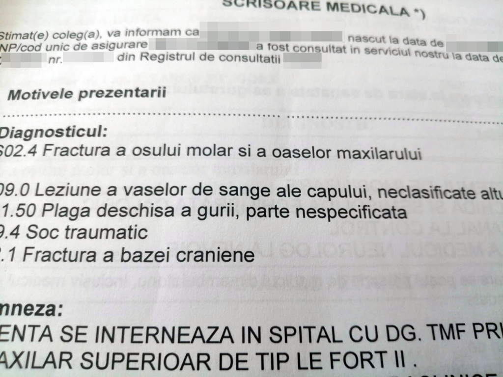 „Legea nu prevede ca polițistul să păzească victima 24 din 24”. Răspunsul Poliției după ce o femeie e bătută repetat de soț