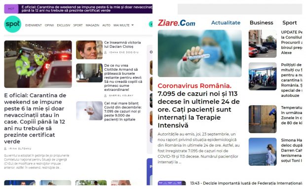 Cum au ajuns două site-uri de știri să semene între ele: „Nu este copiat. Poate fi o întâmplare”