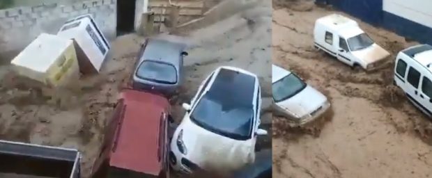 Inundaţii masive în Spania, unde străzile s-au transformat în adevărate râuri