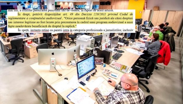 Judecătoarea care a pedepsit Libertatea la cererea primarului Băluță a motivat cu legislația audiovizuală, care nu se aplică presei scrise!