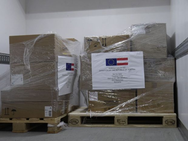 România a primit mai multe tipuri de medicamente din Austria, prin Mecanismul European de Protecție Civilă