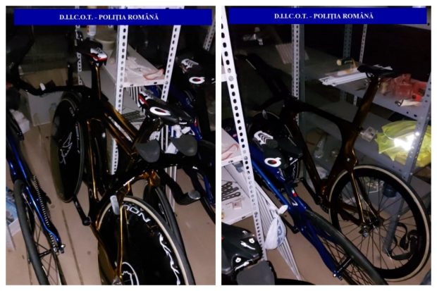 Bicicletele de 600.000 de euro furate de la lotul de ciclism al Italiei, descoperite de DIICOT în Vrancea