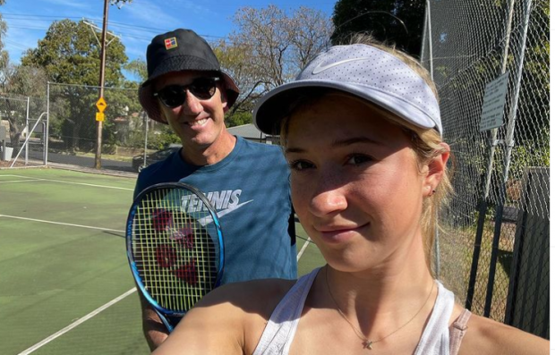 Darren Cahill, pe teren alături de noua sa elevă. Cum a reacționat Simona Halep