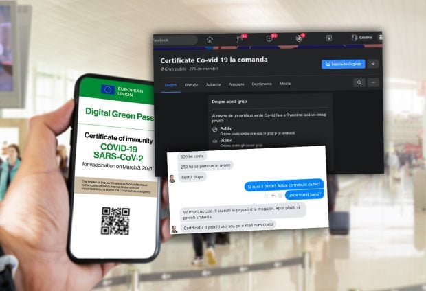 Certificat de vaccinare pe Facebook. Schema prin care românii sunt păcăliți să dea 500 de lei pe un fals grosolan. Experiment Libertatea