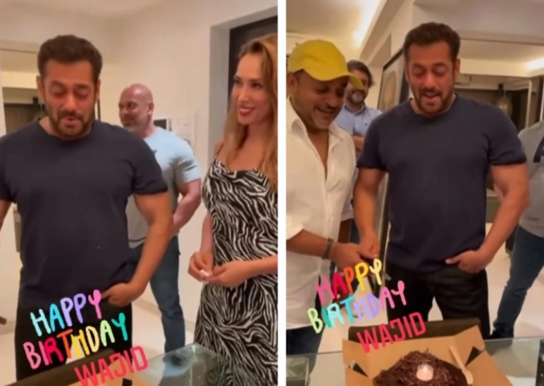 Cum au fost surprinși Salman Khan și Iulia Vântur, la omagierea unui prieten al actorului