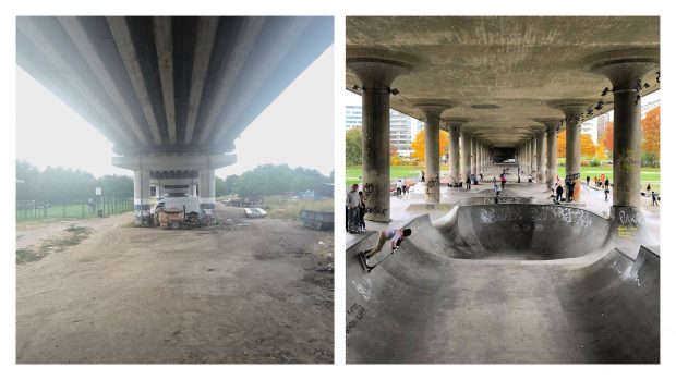 Skateboard vs grătare la Brașov. USR și PNL se răfuiesc pe marginea unui proiect cerut de puștii care se dau cu placa