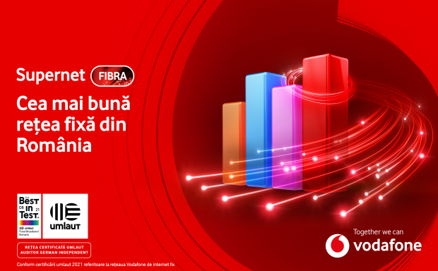 Certificare independentă: cea mai bună experiență de utilizare a internetului fix din România este Vodafone Supernet Fibră