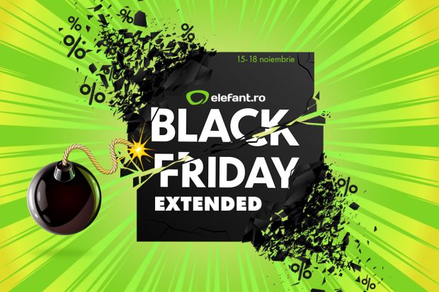 Black Friday Extended, la Elefant.ro – bucură-te de promoții spectaculoase la produsele preferate