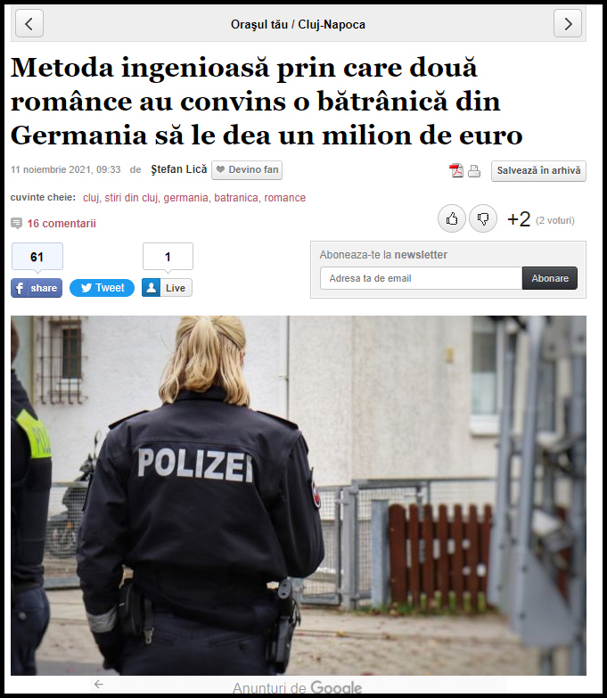 Cum ajung românii să fie prezentați, pe nedrept, drept infractori. Cazul unei știri preluate incorect de pe un site din Germania