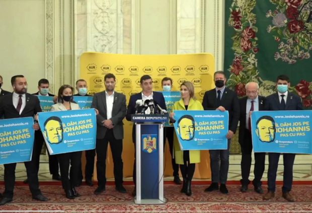AUR strânge semnături pentru suspendarea lui Klaus Iohannis: „Invităm toate formațiunile să se alăture”