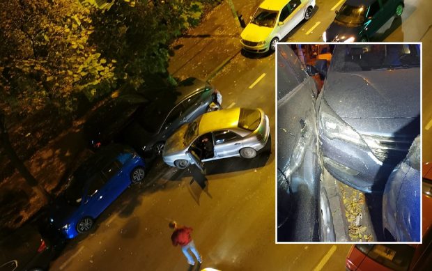 O șoferiță de 74 de ani băută și fără asigurare a lovit cinci mașini, în București