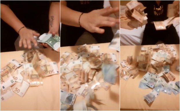 VIDEO / Româncă filmată cum numără mii de euro, arestată pentru o fraudă de 15 milioane de euro, în Italia