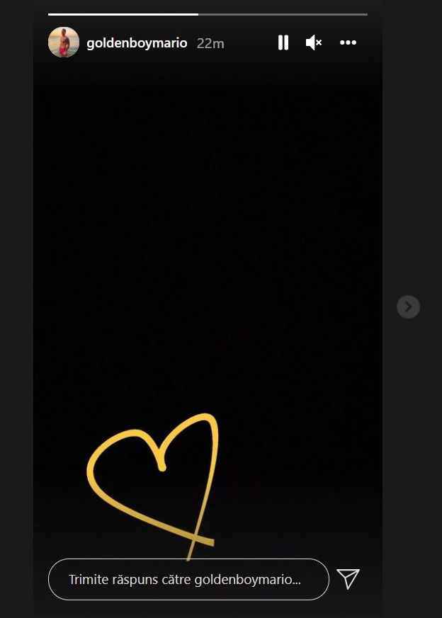 Ce a postat pe Instagram Mario Fresh, după ce a fost surprins sărutându-se cu Mira