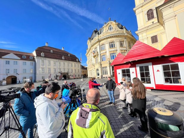 Testare gratuită în Sibiu, pentru cei care vor să se vaccineze în Căsuţa lui Moş Crăciun