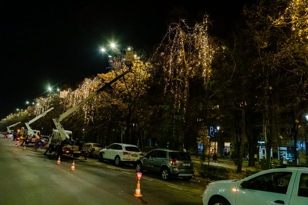 Bucureștiul, împodobit cu toate decorațiunile de Crăciun disponibile, spune Nicușor Dan. Cu cât au fost reduse cheltuielile