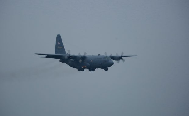 O aeronavă C-130 Hercules, donată Forţelor Aeriene Române de Guvernul SUA
