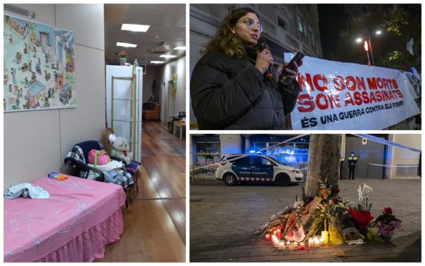 „I-au ucis bogații!”. O româncă și copiii ei, o fetiță de 4 luni și un băiețel de 3 ani, au murit într-o fostă bancă, în Barcelona
