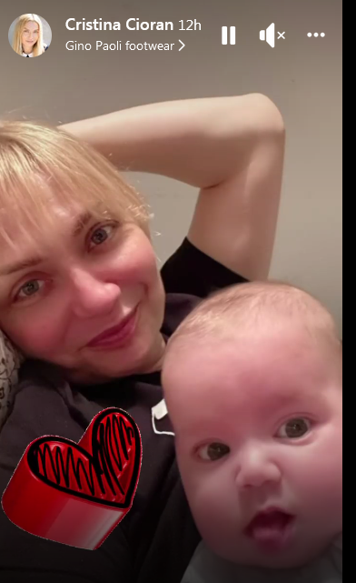 Cristina Cioran și fetița ei au fost externate din spital după infectarea cu COVID-19. Cum se simt cele două acum