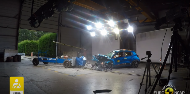 Dacia Spring, o singură stea la testele de siguranță EuroNCAP. Zoe, cealaltă mașină electrică a grupului Renault, scor și mai slab