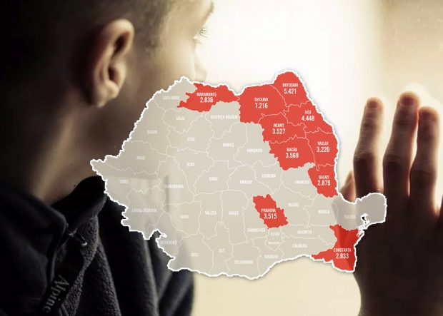 Harta copiilor cu părinți plecați în străinătate: sunt peste 75.800 în toată țara. Cele mai afectate județe