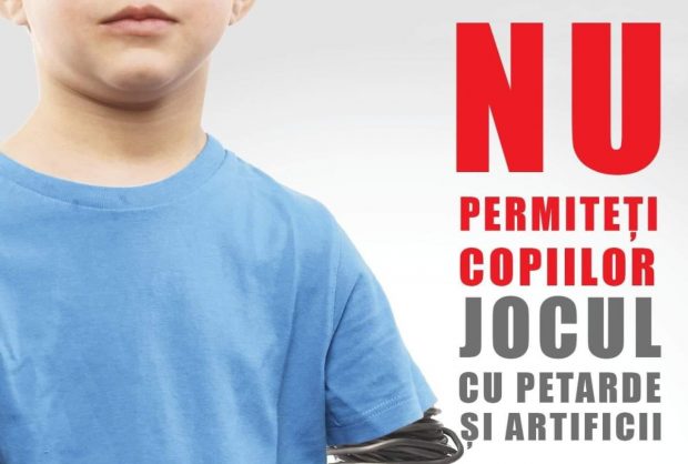 Inspectoratul pentru Situaţii de Urgenţă, apel la părinți înainte de Revelion: Nu permiteţi copiilor jocul cu petarde sau artificii