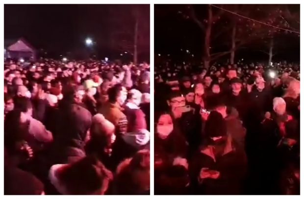 VIDEO. Îmbulzeală la petrecerea de Revelion organizată în Parcul IOR din Capitală